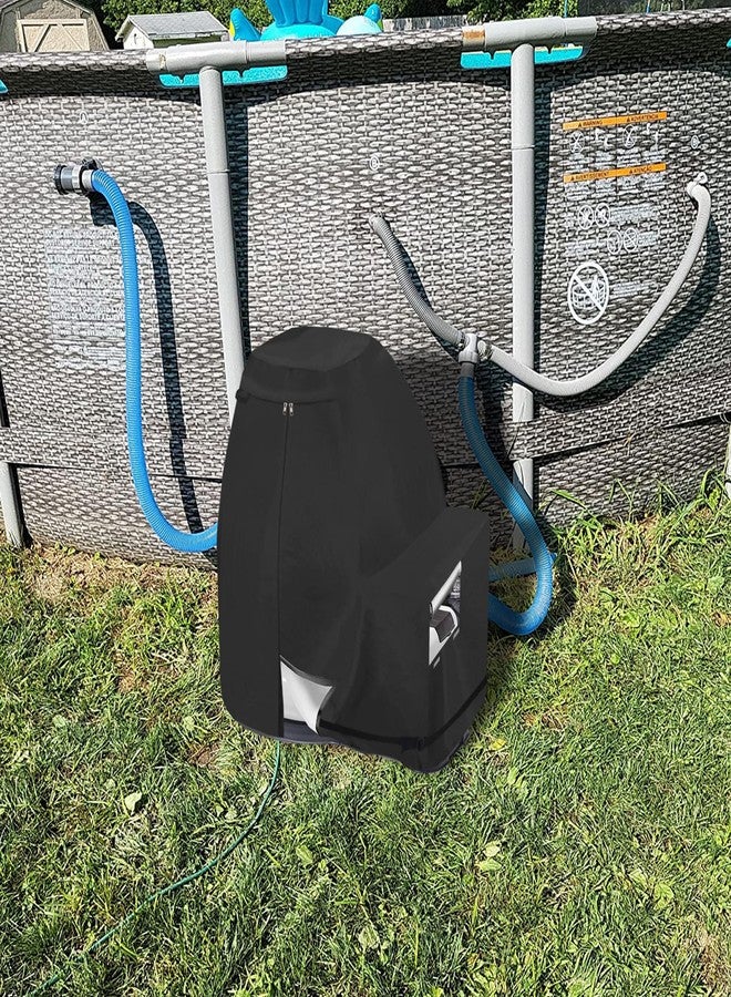 Bitubi Sand Filter Pump Cover,Waterproof Anti-UV Above Ground Pool Pump Cover,Suitable for Most Popular Brands Sand Filter on Market (Black) - Image 5